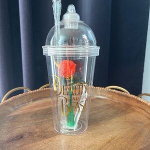Disney Beauty and the Beast Tumbler with Straw